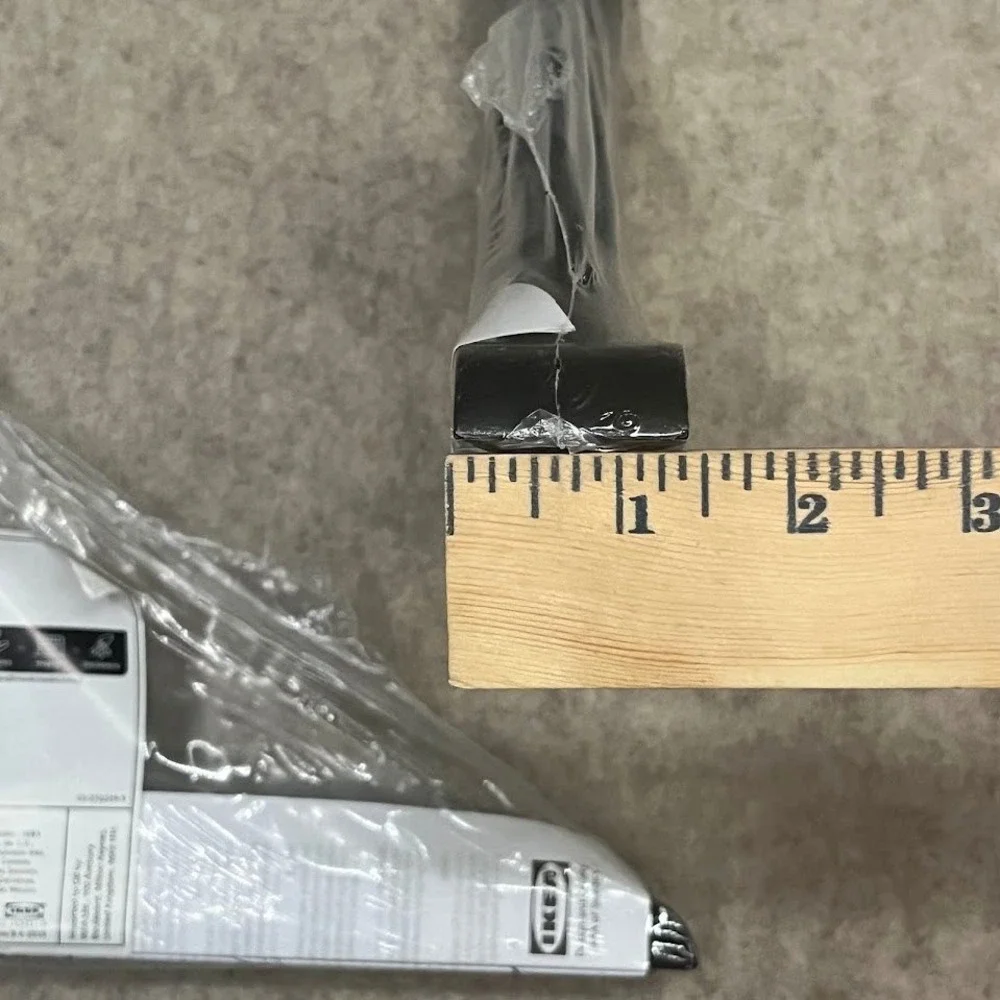 IKEA RAMSHULT Lot of 2 Shelf Brackets Black 504.212.44 21240